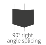 90° right angle splicing