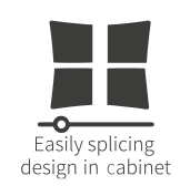 easily splicing design in cabinet